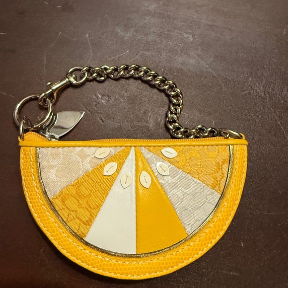 Coach Limited Edition Lemon Coin Purse - Picture 1 of 3